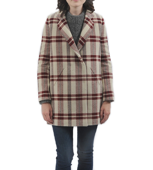 Nanushka Blanket Tweed Winter Coat Nanushka Blanket Tweed Winter Coat
