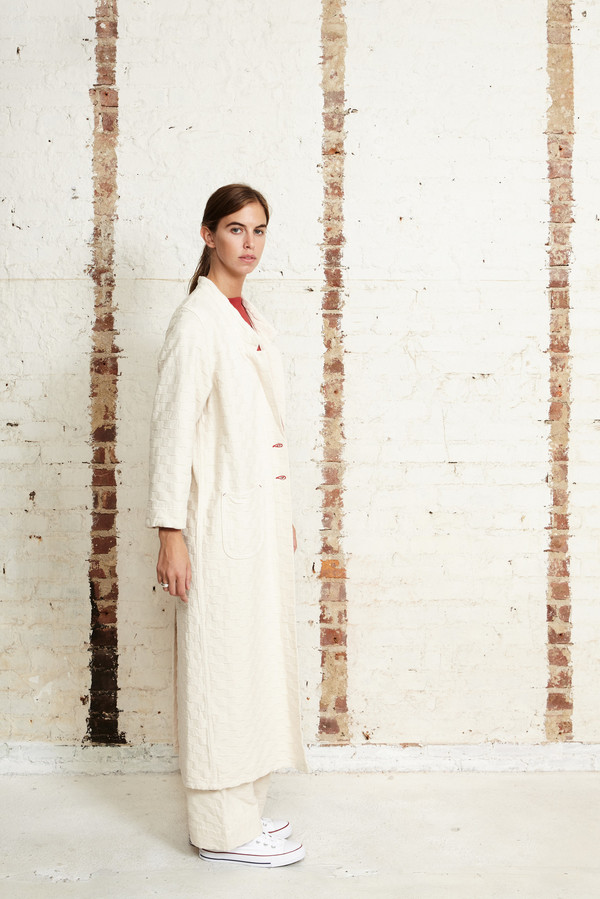 Off Season NYC 001 Work Coat Checkboard Natural Off Season NYC 001 Work Coat Checkboard Natural