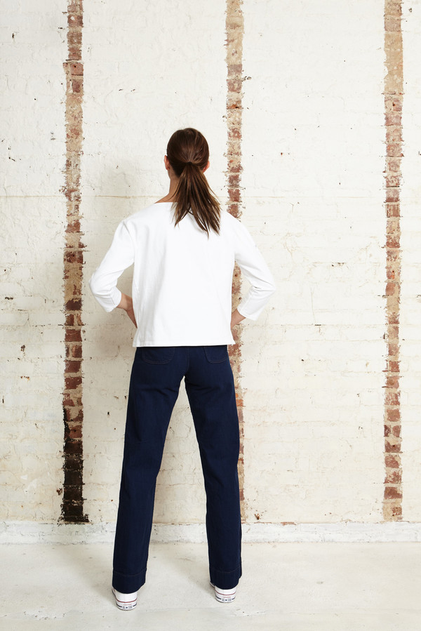 Off Season NYC Basalt Pull Over White Off Season NYC Basalt Pull Over White