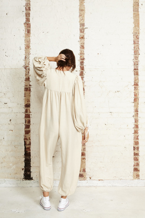 Off Season NYC Saros Jumpsuit Ecru Off Season NYC Saros Jumpsuit Ecru