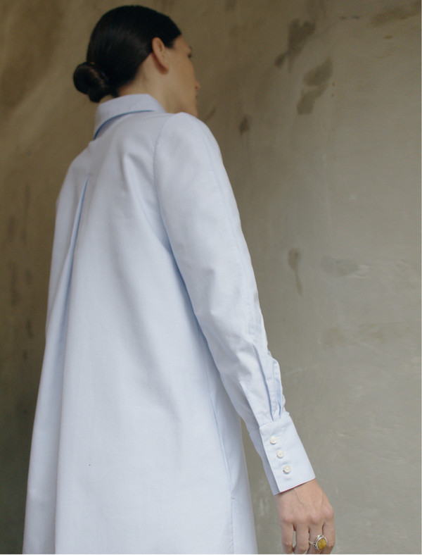 UNIFORME Lin Shirt Dress (Azure Blue) UNIFORME Lin Shirt Dress (Azure Blue)