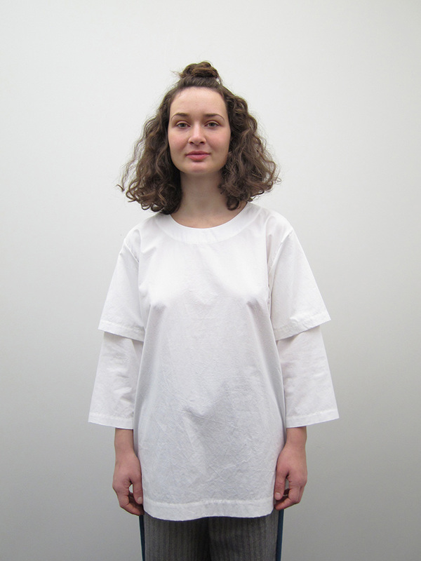 Unisex Rowena Sartin Double Sleeve Fake T-Shirt Unisex Rowena Sartin Double Sleeve Fake T-Shirt