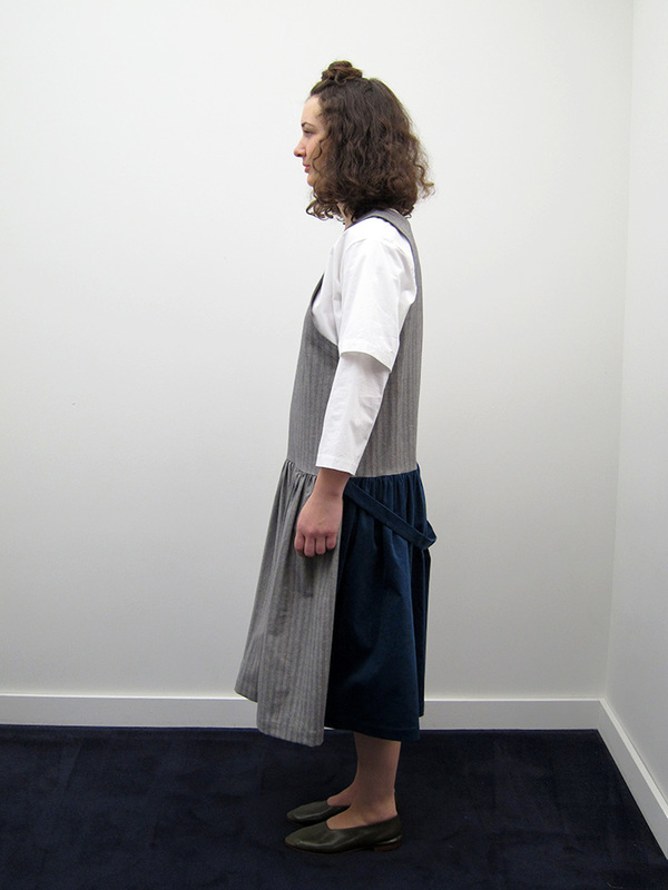 Rowena Sartin Two Faced Jumper Dress w/Back Waist Loop Rowena Sartin Two Faced Jumper Dress w/Back Waist Loop