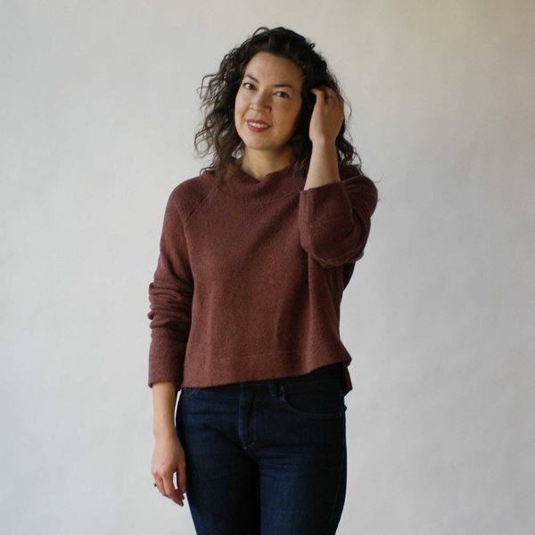 Curator Crop Sweater in Spice Curator Crop Sweater in Spice