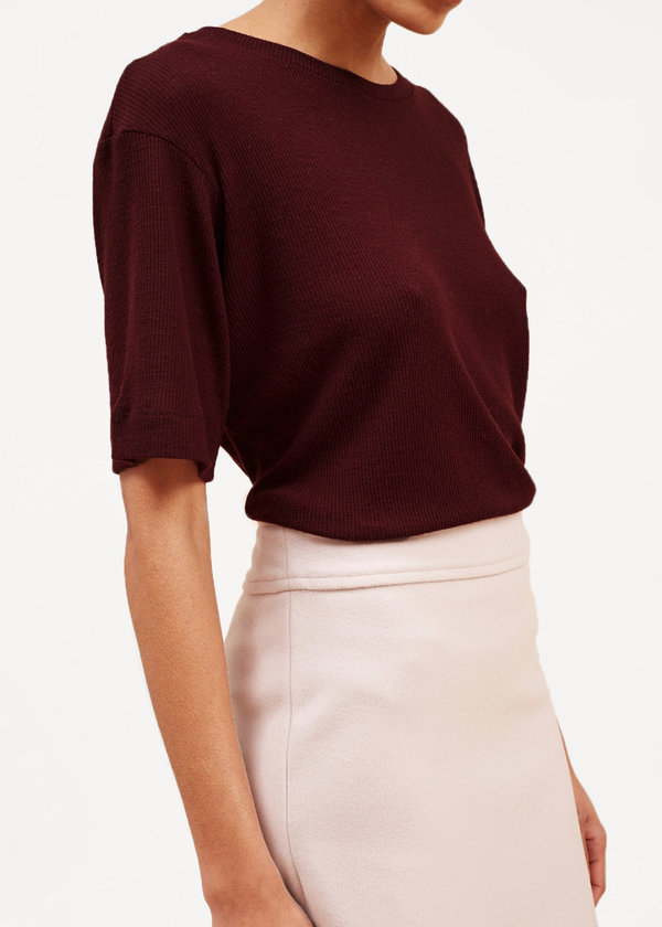 Waltz Fine-Ribbed Wool T-Shirt Waltz Fine-Ribbed Wool T-Shirt