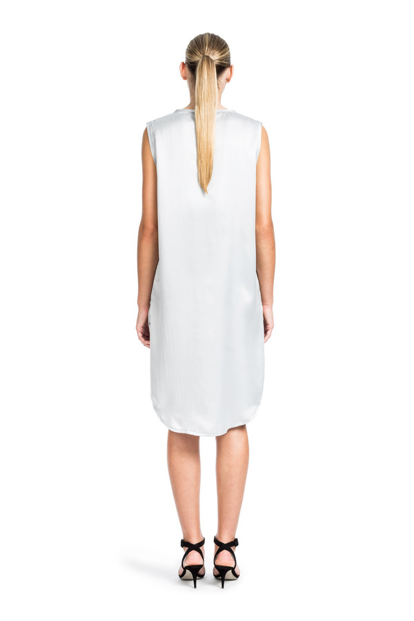 Beth Richards Silk Pilar Dress - Smoke Beth Richards Silk Pilar Dress - Smoke