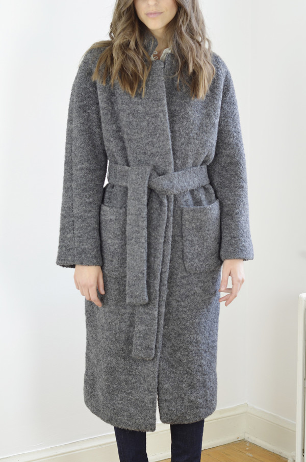 Ganni Fenn Coat Smoked Pearl Ganni Fenn Coat Smoked Pearl