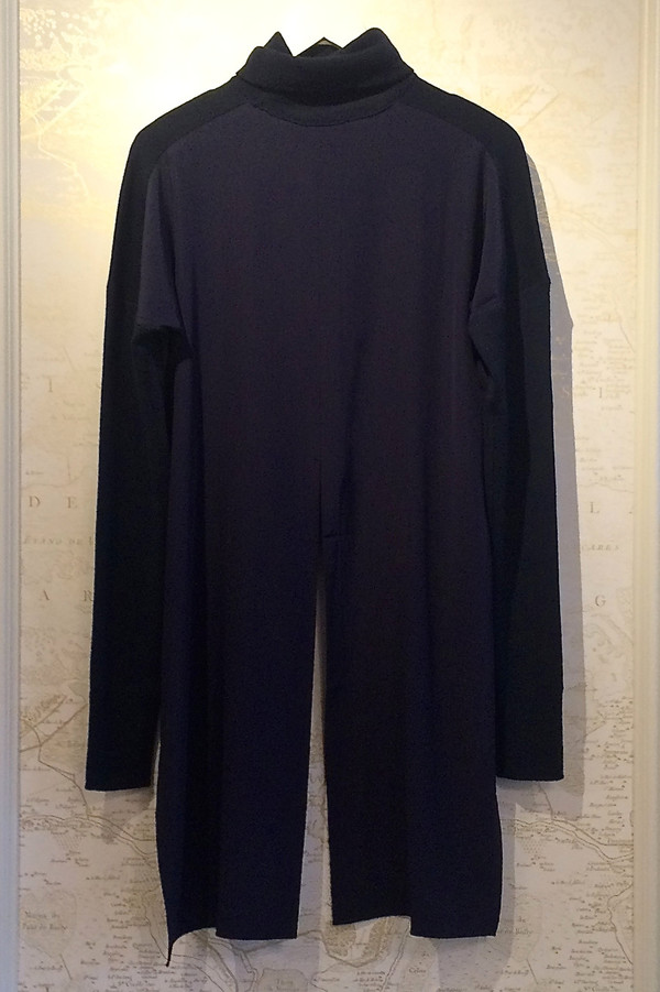 Rebecca Bree Mockneck Sweater with Silk Tails Rebecca Bree Mockneck Sweater with Silk Tails