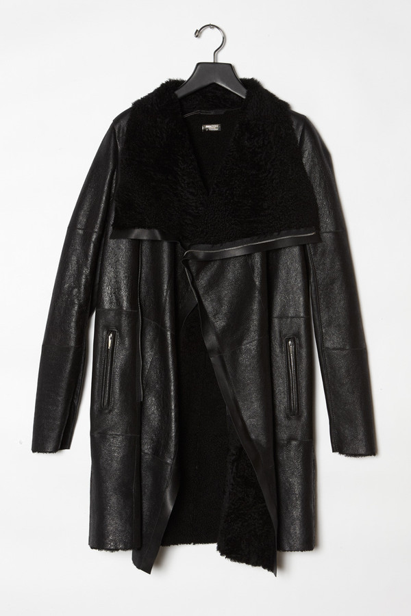 Anne Vest Long Crackled Reversible Shearling Anne Vest Long Crackled Reversible Shearling