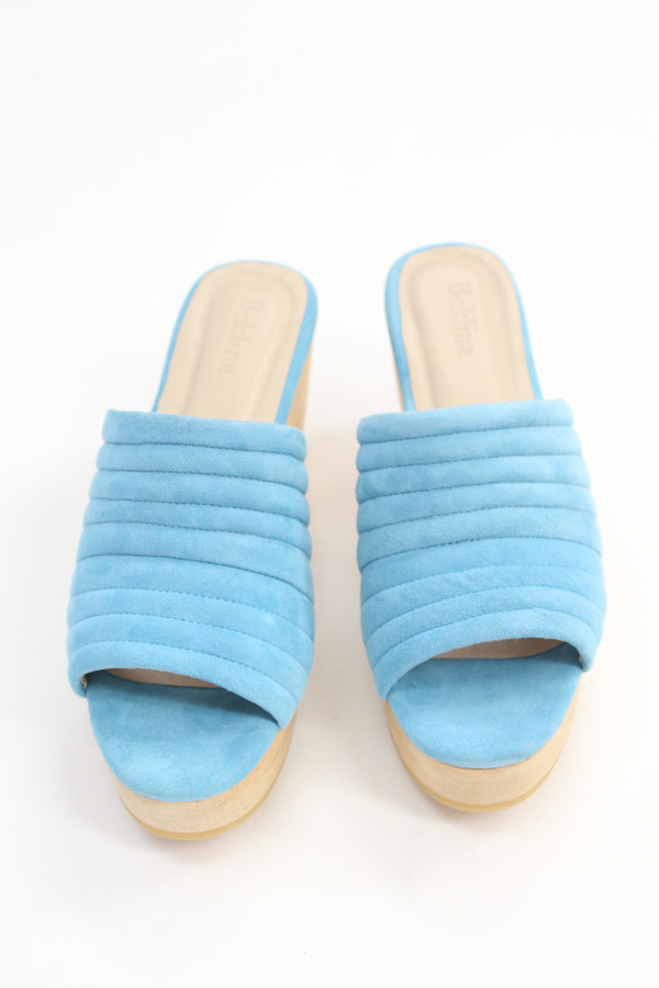 Beklina Suede Ribbed Clog Parrot Beklina Suede Ribbed Clog Parrot