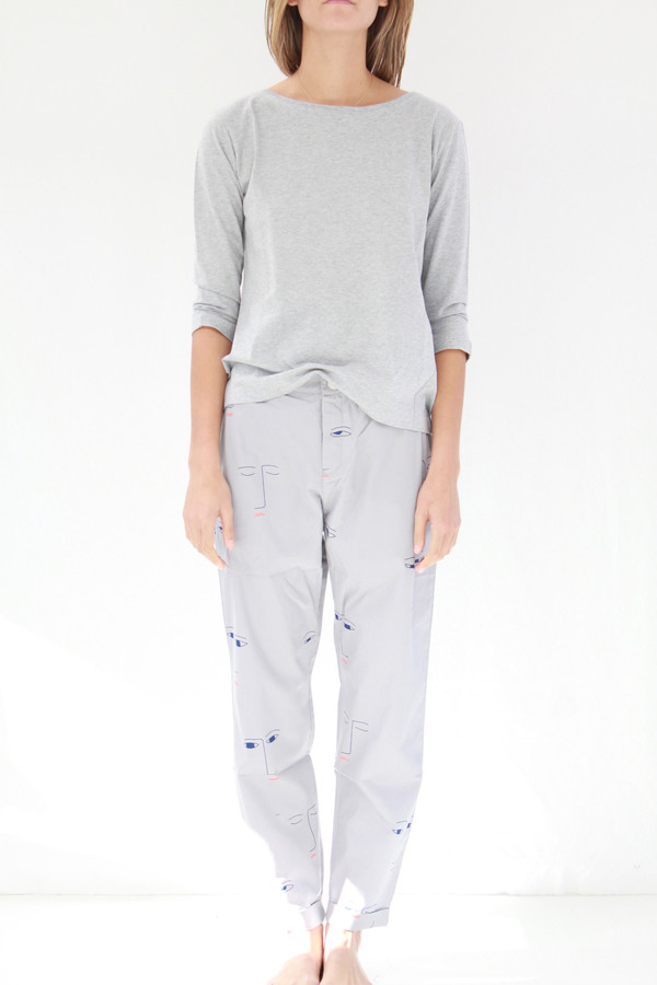 Building Block Boatneck Top Grey Building Block Boatneck Top Grey