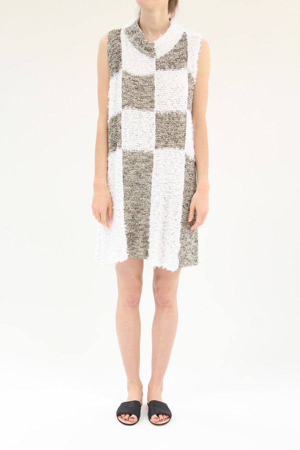Correll Correll Check Knit Dress Correll Correll Check Knit Dress