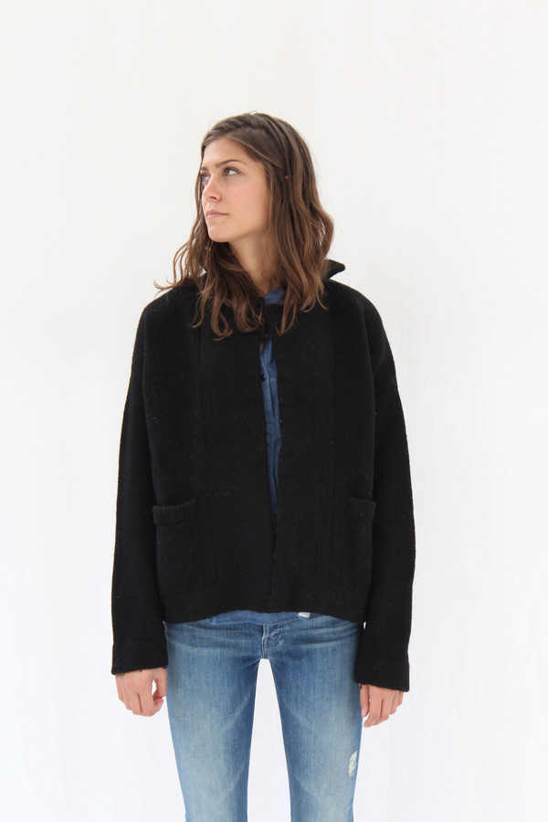 Lauren Manoogian Pea Coat Black Lauren Manoogian Pea Coat Black