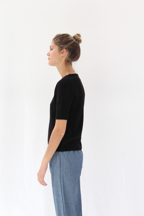 Lina Rennell Cashmere Top Black Lina Rennell Cashmere Top Black