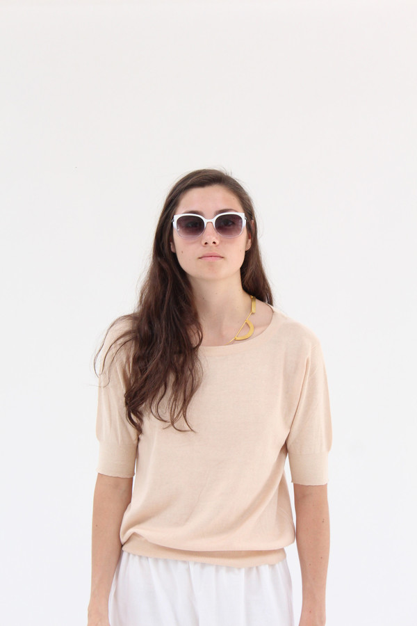 Beklina Cotton Knit Top Cashew Beklina Cotton Knit Top Cashew