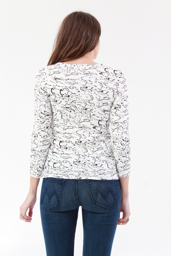 Beklina Crew Tee Shirt Post Print Beklina Crew Tee Shirt Post Print
