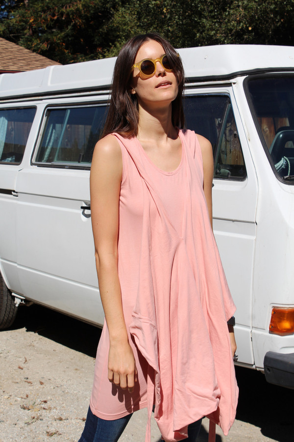 Beklina Criss Cross Jersey Wrap Dress Shrimp Beklina Criss Cross Jersey Wrap Dress Shrimp