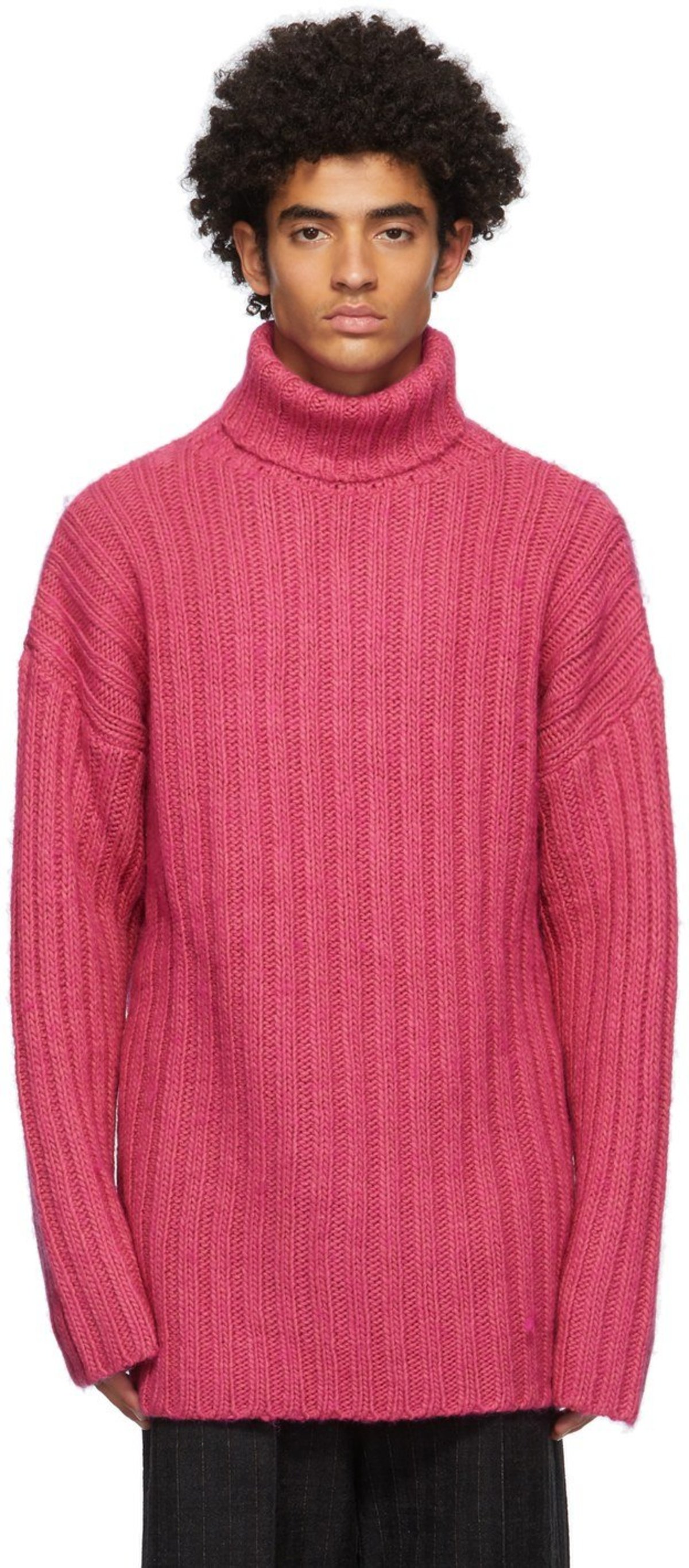 Our Legacy Rib Turtleneck - Bubblegum 