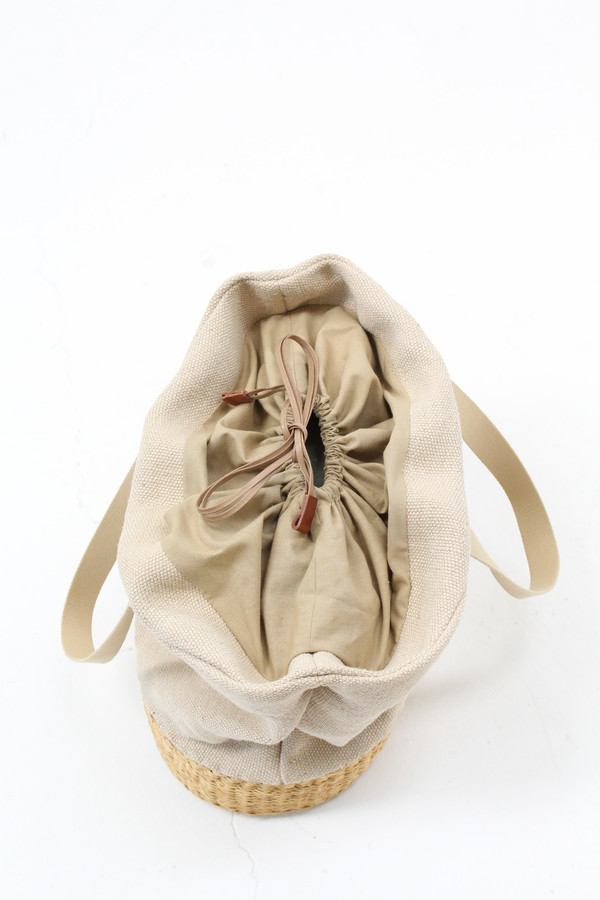 Muun Straw Natural Combo Bag Muun Straw Natural Combo Bag