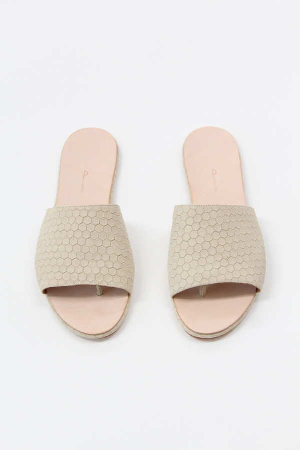 Palatines Caelum Slide Sandal Beige Hex Palatines Caelum Slide Sandal Beige Hex
