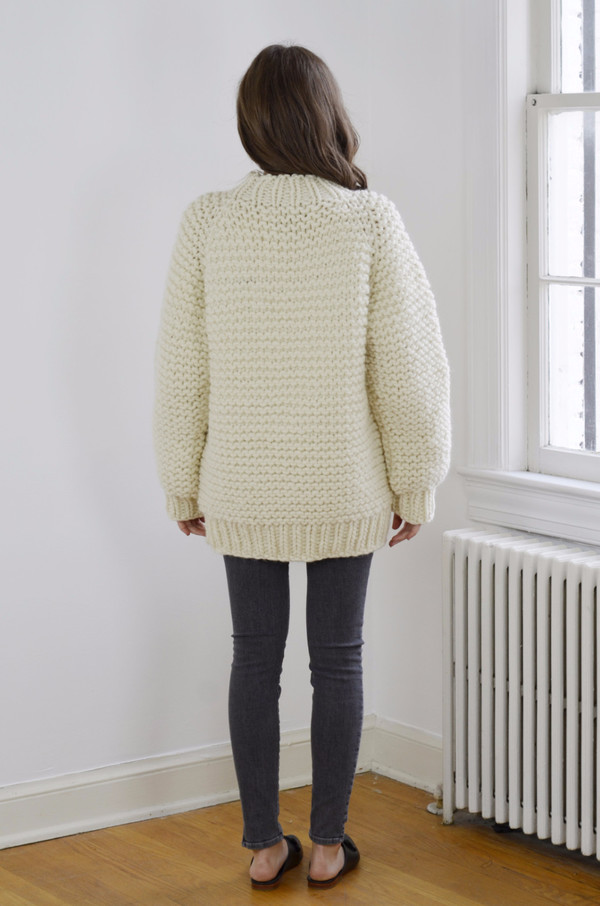 I Love Mr. Mittens Wool Boxy Sweater - Cream I Love Mr. Mittens Wool Boxy Sweater - Cream