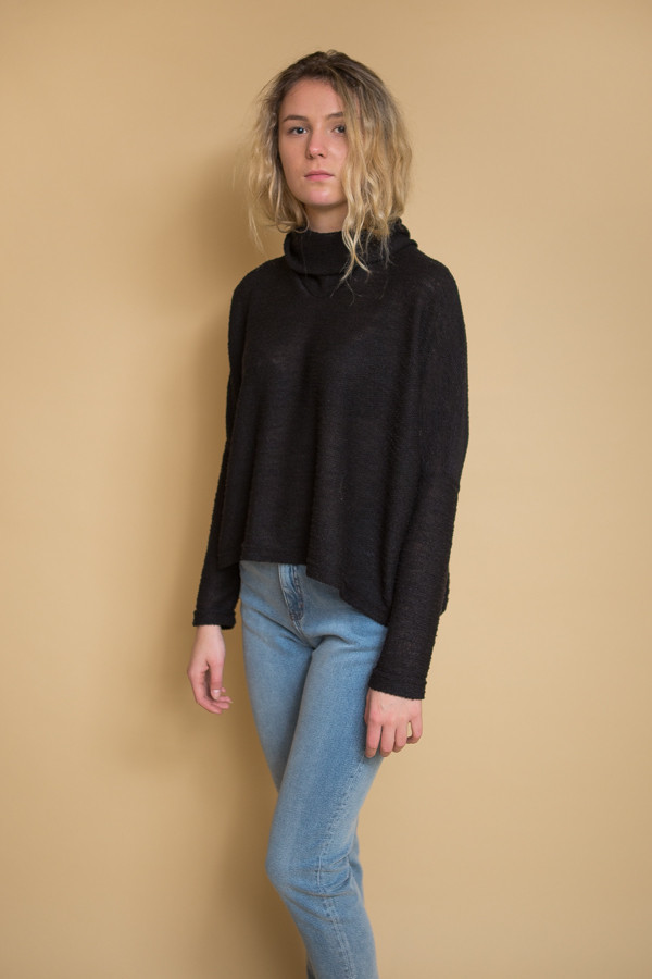 Uzi NYC Knit Cricket Top - Black Uzi NYC Knit Cricket Top - Black