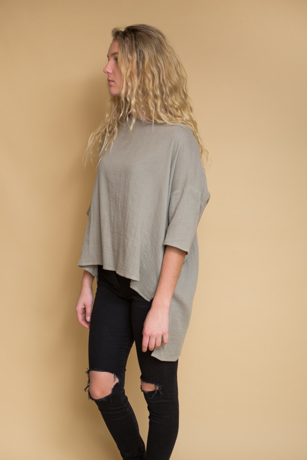 OAK Wide Tee - Cement OAK Wide Tee - Cement