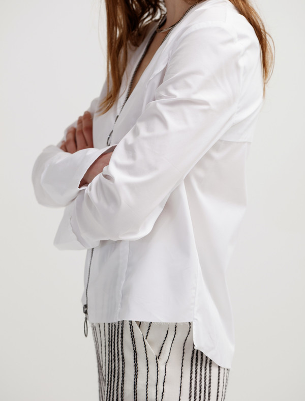 Etienne Deroeux Womens Tina Zip Shirt Etienne Deroeux Womens Tina Zip Shirt