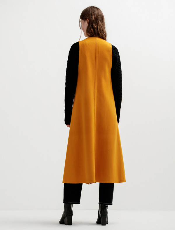 Lemaire Sleeveless Wrapover Dress Saffron Lemaire Sleeveless Wrapover Dress Saffron