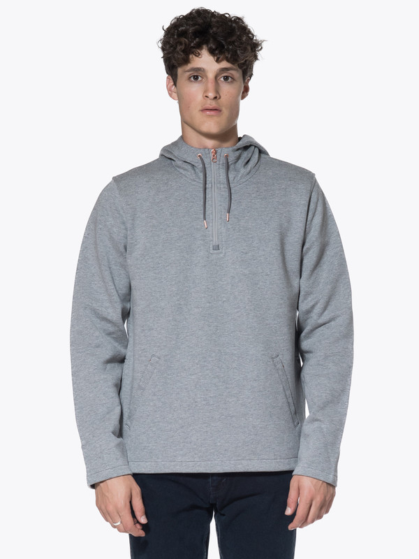 Men's Levis Made & Crafted CM Half Zip Hoodie Molleton Men's Levis Made & Crafted CM Half Zip Hoodie Molleton