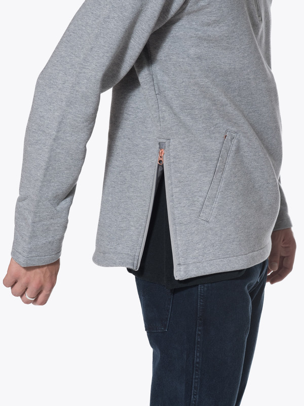 Men's Levis Made & Crafted CM Half Zip Hoodie Molleton Men's Levis Made & Crafted CM Half Zip Hoodie Molleton