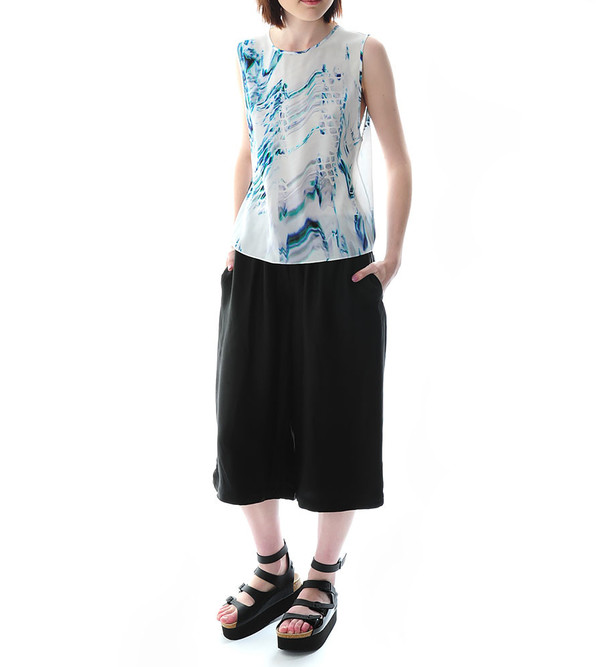 Public School Elongated Tank With Print Public School Elongated Tank With Print