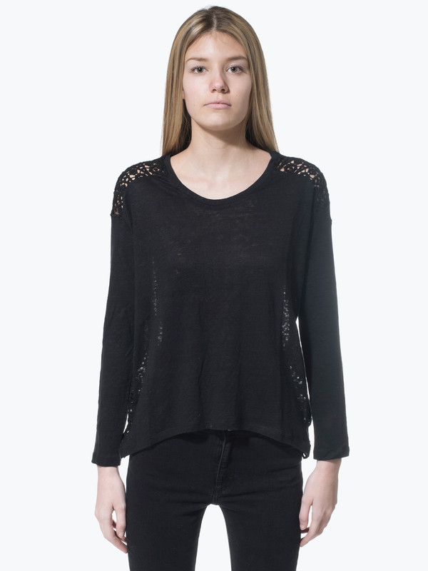Generation Love Nolan Lace Emb Back LS Generation Love Nolan Lace Emb Back LS