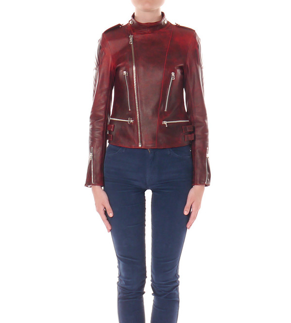 EACH X OTHER Embossed Leather Jacket EACH X OTHER Embossed Leather Jacket