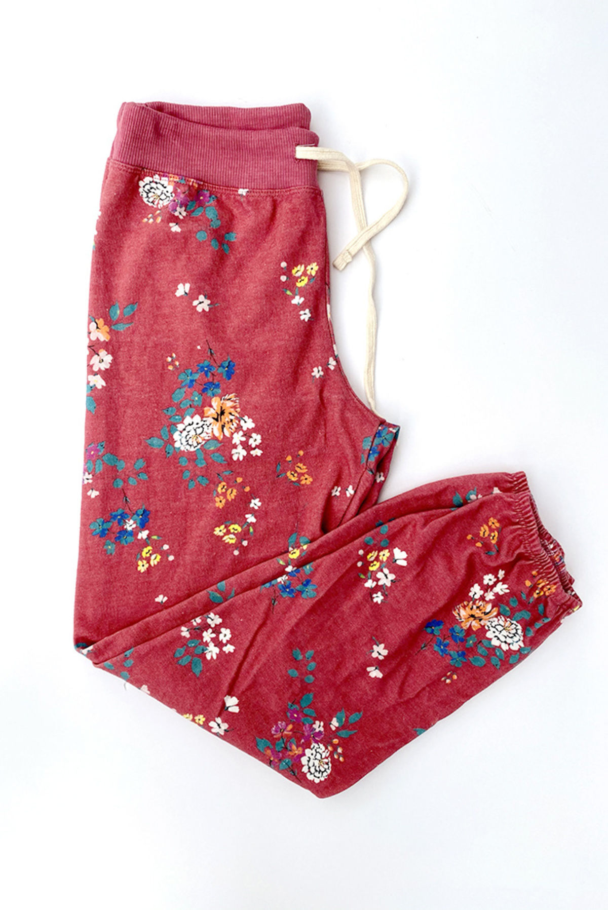 Sundry Floral Drawstring Sweatpants 