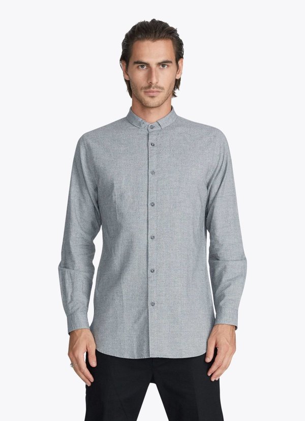 Men's Zanerobe Tuck 7ft LS Shirt Static Marle Men's Zanerobe Tuck 7ft LS Shirt Static Marle