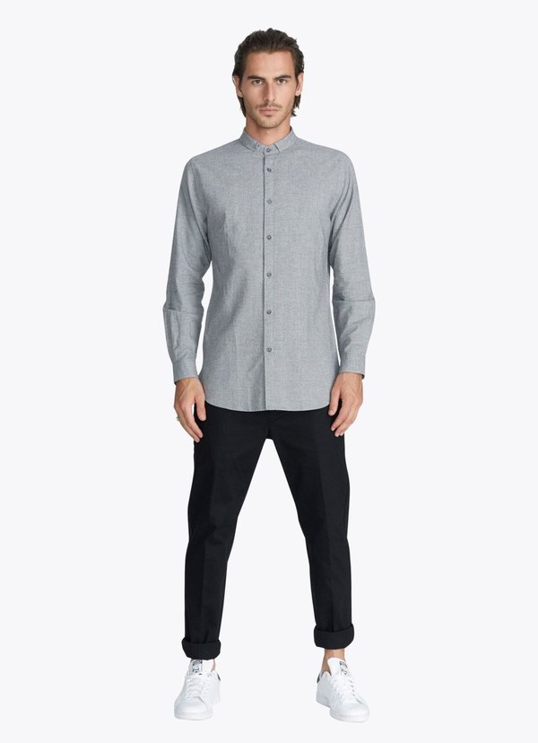 Men's Zanerobe Tuck 7ft LS Shirt Static Marle Men's Zanerobe Tuck 7ft LS Shirt Static Marle
