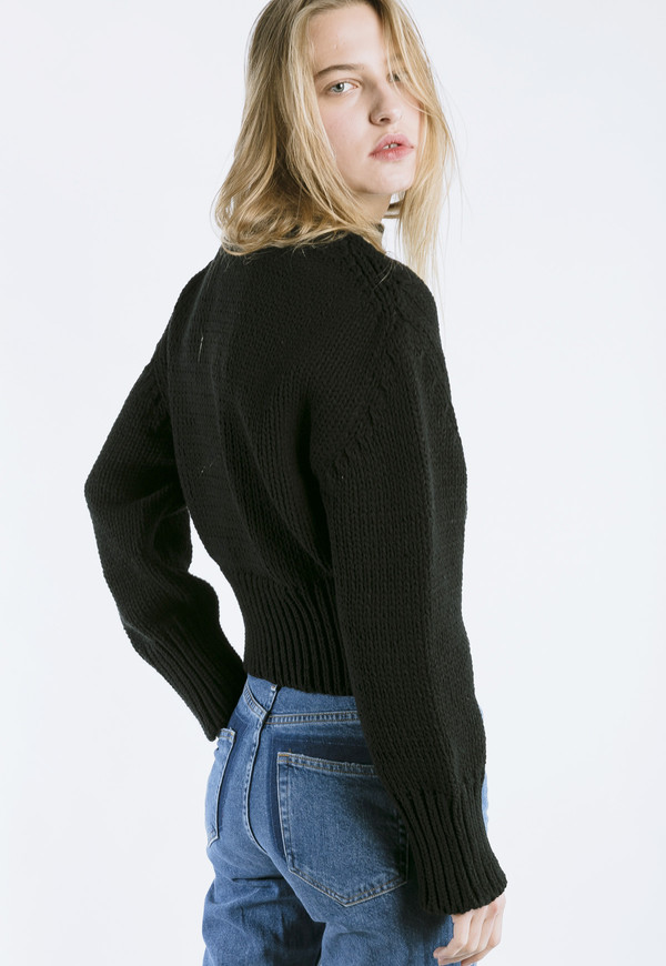 ROCKET X LUNCH Chunky Knit in Black ROCKET X LUNCH Chunky Knit in Black