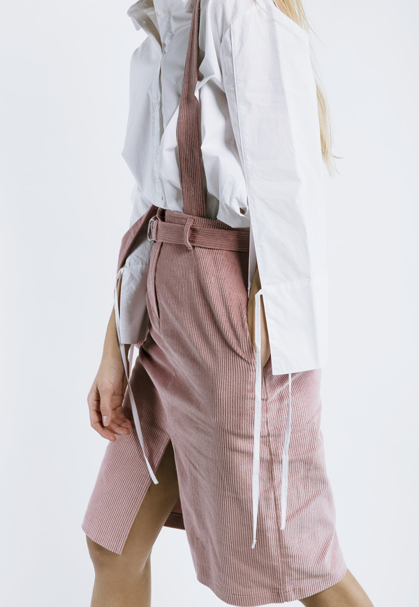 Outstanding Ordinary Corduroy Skirt with Detachable Straps Outstanding Ordinary Corduroy Skirt with Detachable Straps