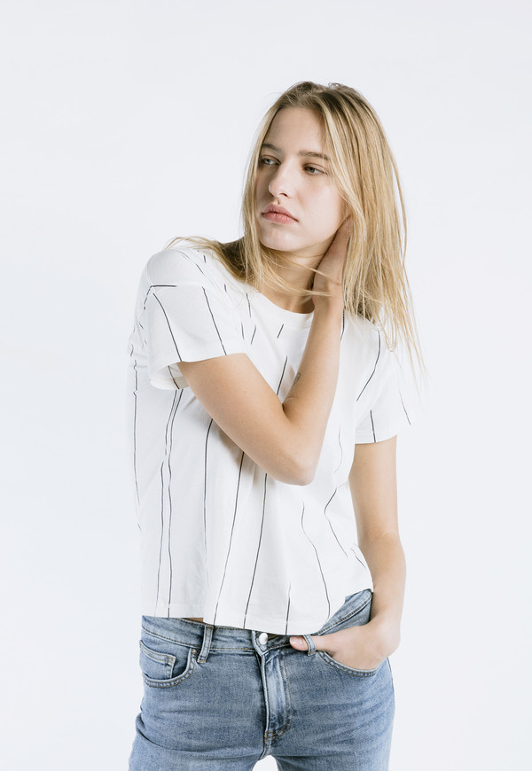 Thinking MU Vertical Striped Tee Thinking MU Vertical Striped Tee