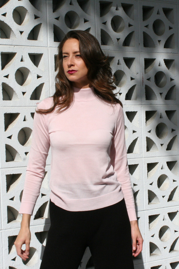 OBJECTS WITHOUT MEANING MOCK NECK LONG SLEEVE SWEATER OBJECTS WITHOUT MEANING MOCK NECK LONG SLEEVE SWEATER
