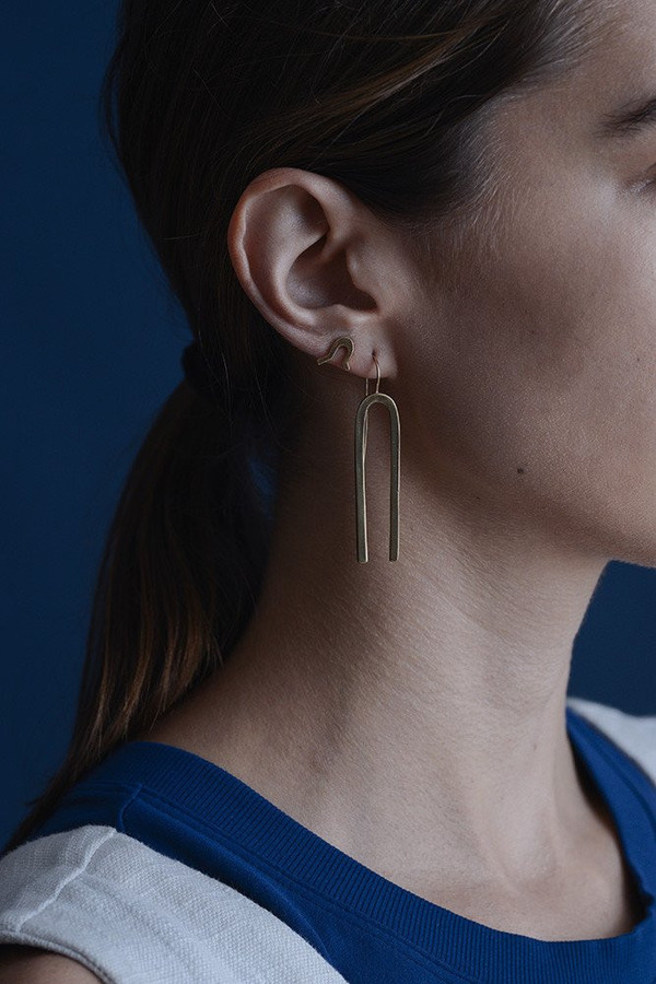 Seaworthy Jefa Earrings / Brass Seaworthy Jefa Earrings / Brass