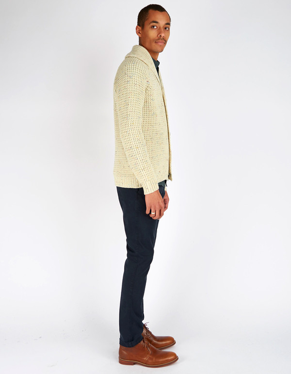Men's Peregrine Shawl Cardigan Aran Fleck Men's Peregrine Shawl Cardigan Aran Fleck