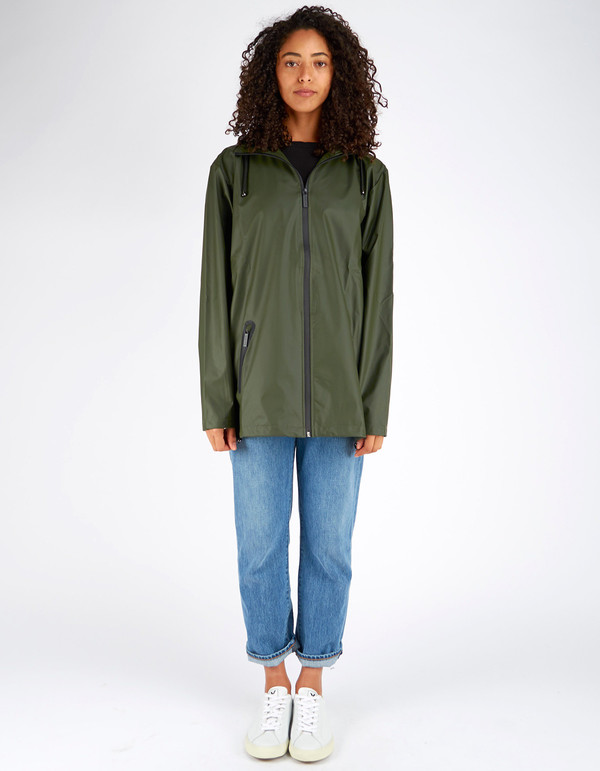 Unisex Rains Breaker Jacket Women's Green Unisex Rains Breaker Jacket Women's Green