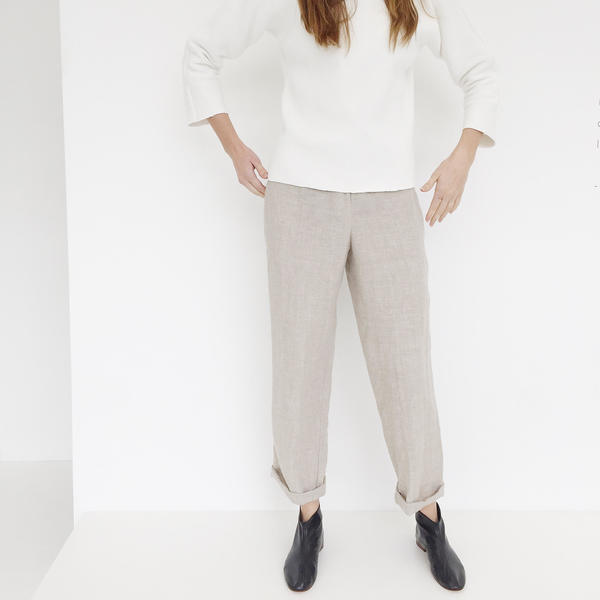 Johan Vintage Beige Linen Pant Johan Vintage Beige Linen Pant