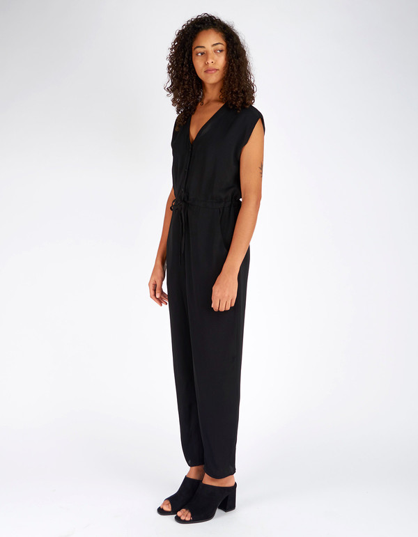 Ali Golden Button Down Jumper Black Ali Golden Button Down Jumper Black