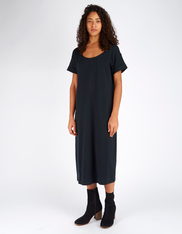 Ali Golden Roll Sleeve T-Shirt Dress Black Ali Golden Roll Sleeve T-Shirt Dress Black