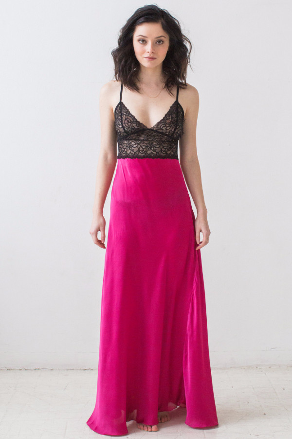 Salua Trinitaria Silk Poly Gown Salua Trinitaria Silk Poly Gown
