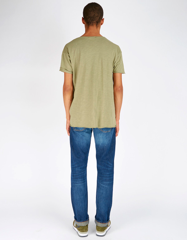 Men's Nudie Loose Leif Classic Crumble Washed Indigo Men's Nudie Loose Leif Classic Crumble Washed Indigo
