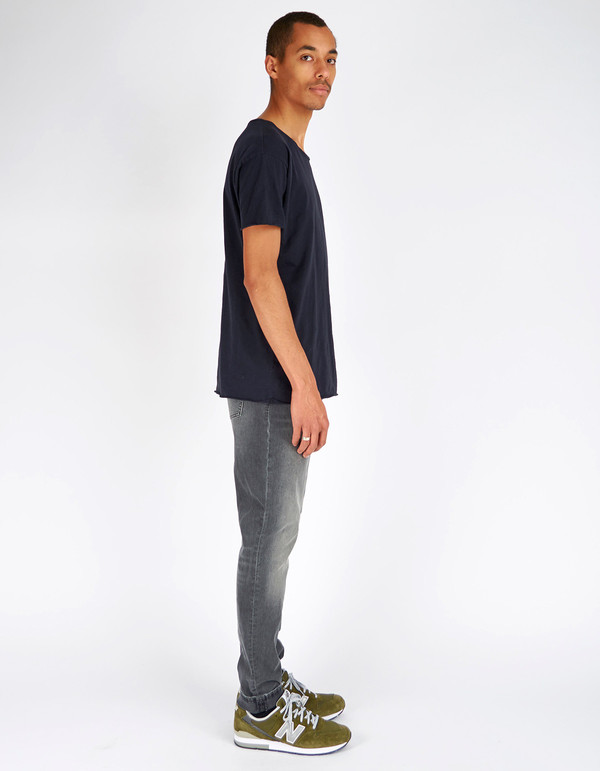 Men's Nudie Roger Slub Tee Navy Men's Nudie Roger Slub Tee Navy